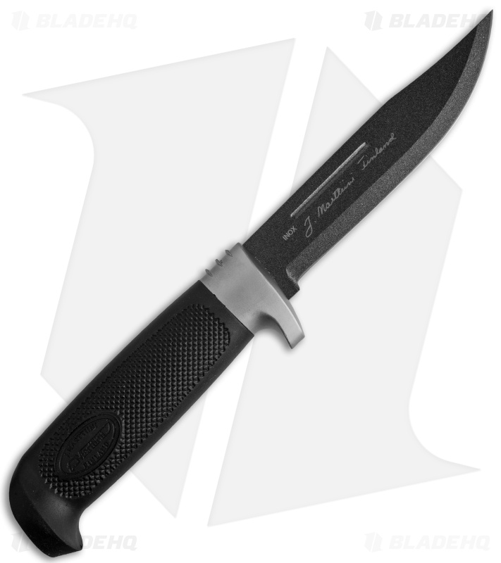 Marttiini Martef Big Game Black Fixed Blade Knife (5" Martef) 390022T