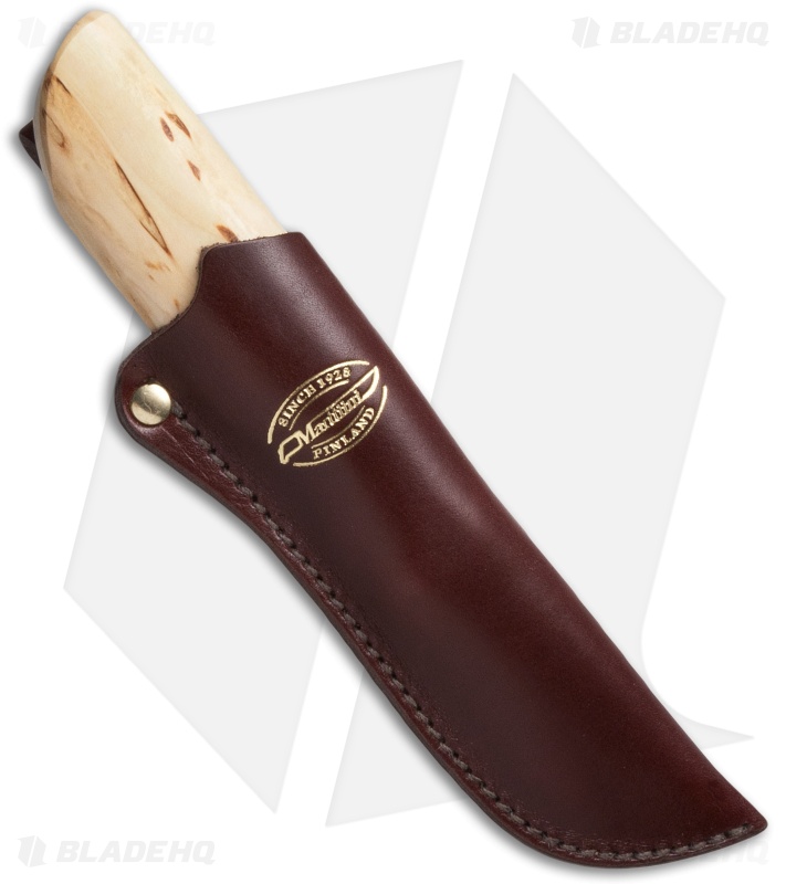 Marttiini Knives New Handy Curly Birch Fixed Blade Knife (3" Mirror) 511017