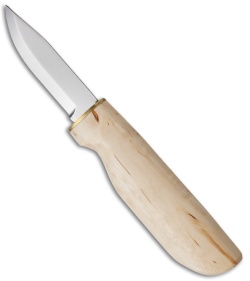 Marttiini Knives New Handy Curly Birch Fixed Blade Knife (3" Mirror) 511017