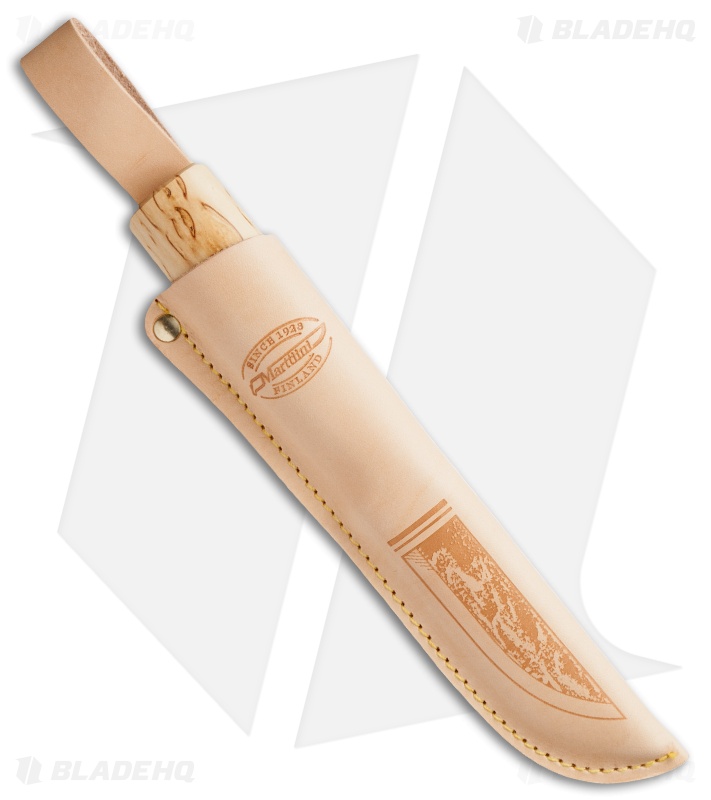 Marttiini Arctic Carving Fixed Blade Knife Curly Birch (3.5" Polish)