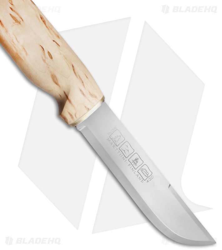 Marttiini Ranger 250 Fixed Blade Knife Curly Birch (6.25" Mirror)