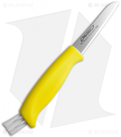 Marttiini Mushroom Knife Yellow Fixed Blade Knife (2.75" Mirror) 709012