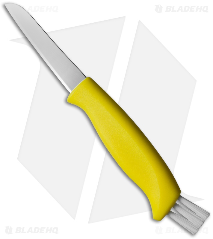 Marttiini Mushroom Knife Yellow Fixed Blade Knife (2.75" Mirror) 709012