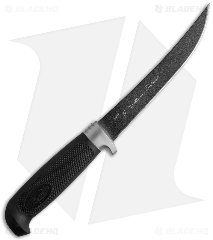 Marttiini Martef Titanium Hunter Black Fixed Blade Knife (5.875" Martef) 186024T