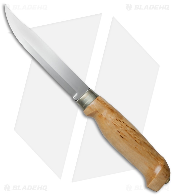 Marttiini Knives Lynx 139 Curly Birch Fixed Blade Knife (5" Mirror) 139010