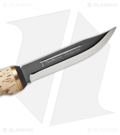 Marttiini Owl Knife Fixed Blade Knife Curly Birch (4.375" Mirror)