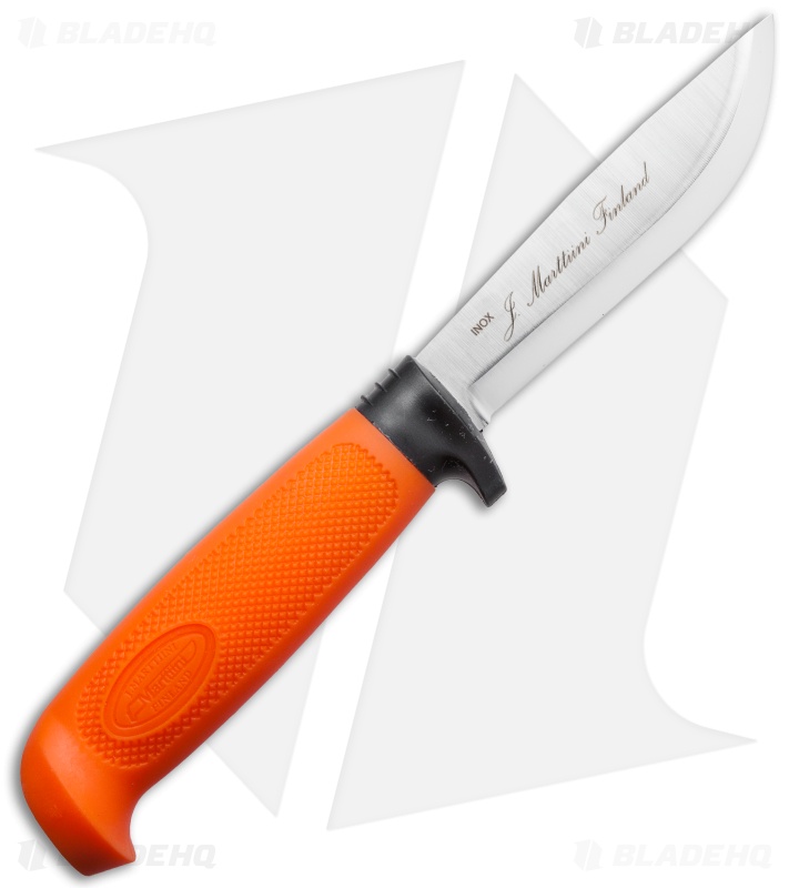 Marttiini Condor Skinner Basic Knife Orange Rubber (4.25" Polish)