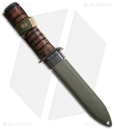 Maserin Paratrooper Fixed Blade Knife Leather (6.75" Black) 620900