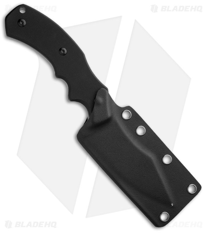 Max Knives Assaulite Compact Fixed Blade Knife (4" Black) Bastinelli Design