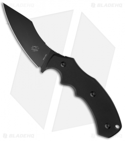 Max Knives Assaulite Compact Fixed Blade Knife (4" Black) Bastinelli Design