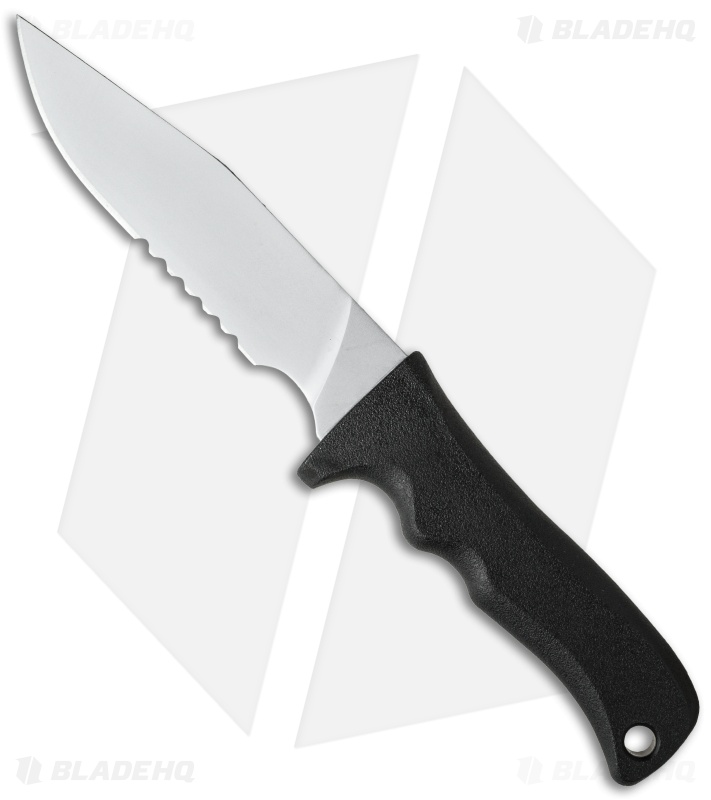 Maxpedition Medium Short Clip Point Knife (5.5" Bead Blast Serr) MSCP2