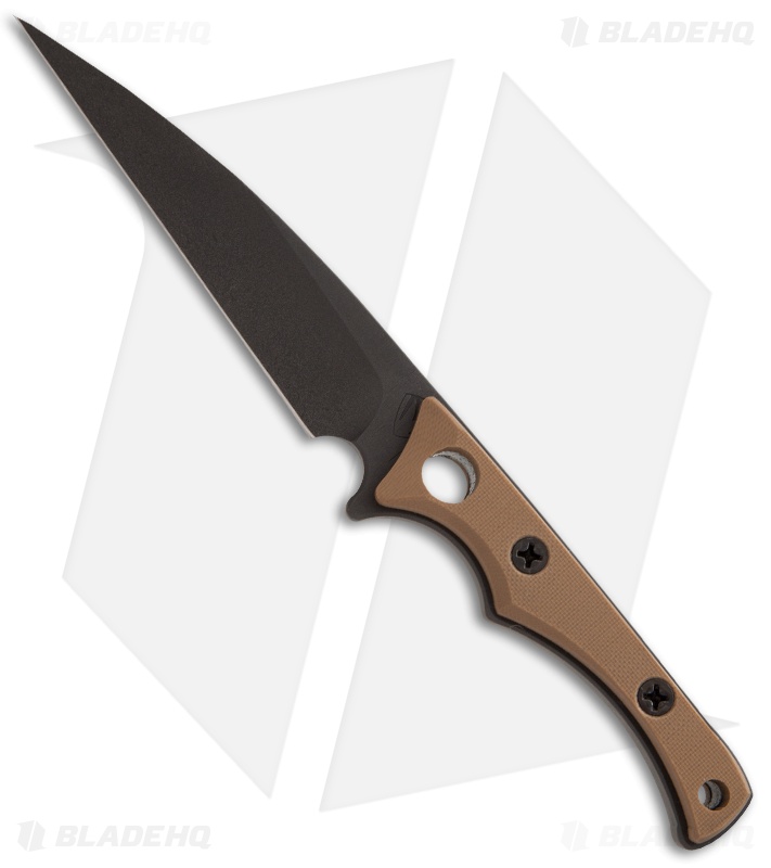 Medford Slender Utility Knife SUK Coyote Brown (4" Black Plain) MKT