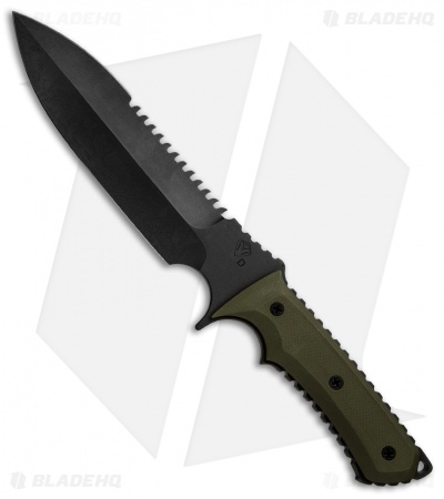 Medford Jungle Fighter Fixed Blade Knife OD Green G-10 (5.75" Gray) MKT