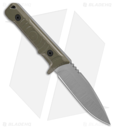 Medford Mizuchi Fixed Blade Knife OD Green G-10 (4" Stonewash)