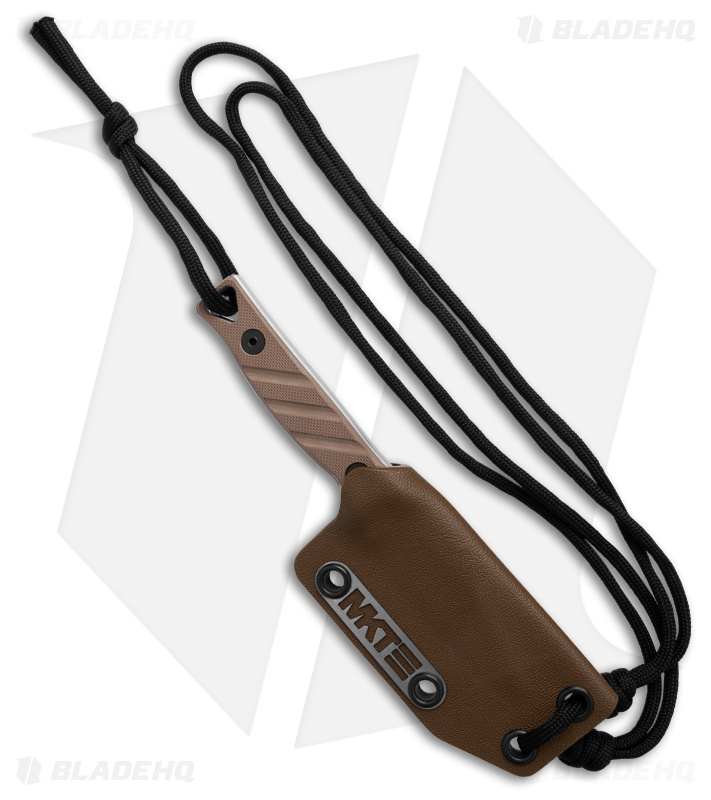Medford Necromancer Neck Knife Coyote + Satin - Blade HQ