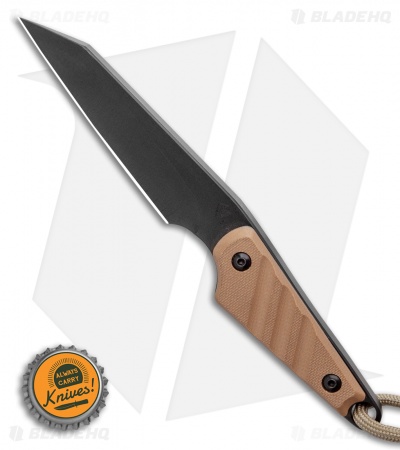 Medford Thorn Fixed Blade Neck Knife Coyote G-10 (2.75" Black)