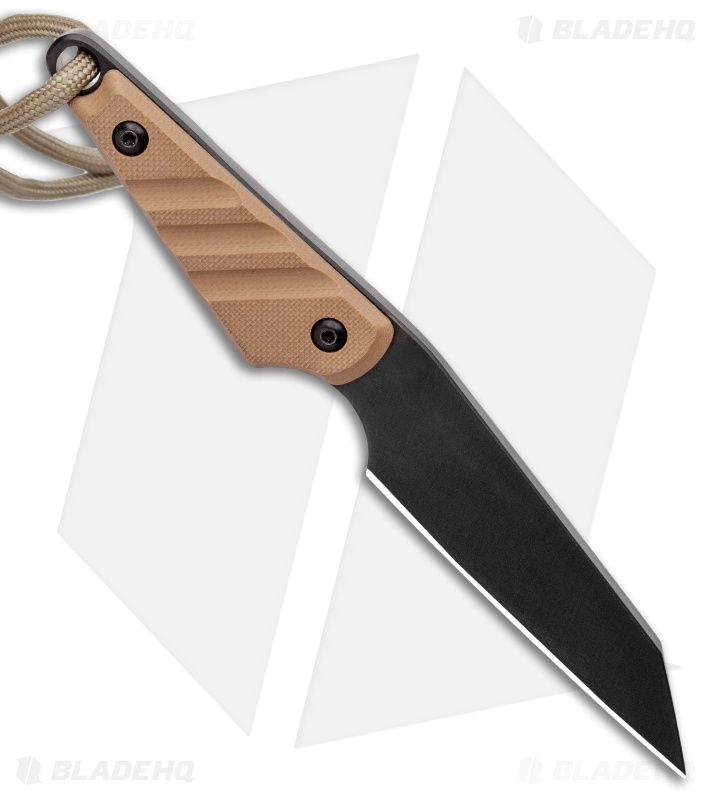 Medford Thorn Fixed Blade Neck Knife Coyote G-10 (2.75" Black)