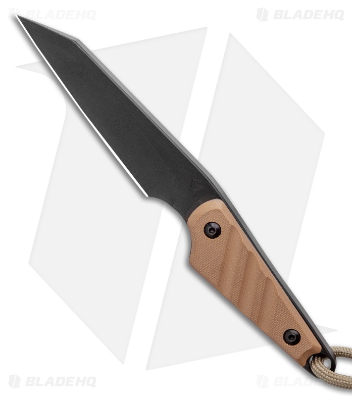 Medford Thorn Fixed Blade Neck Knife Coyote G-10 (2.75" Black)