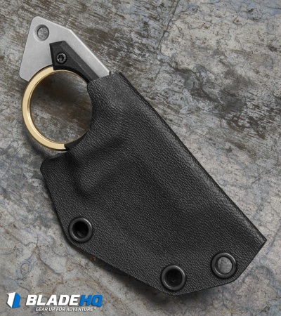 Menovade STUN Fixed Blade Neck Knife Black G-10 (2
