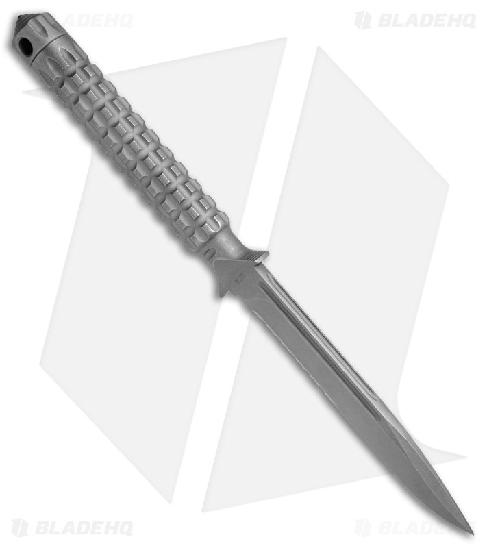 Microtech A.D.O. S/E Fixed Blade Knife (4.5" Apocalyptic Serr) 116-11AP