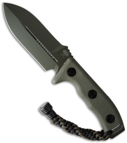 Microtech Crosshair Knife Green Double Edge Fixed (5" Green Elmax) 101-1GR