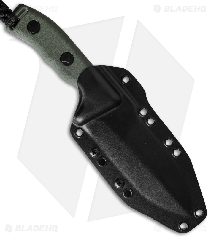 Microtech Crosshair D/E Fixed Blade Knife (5" Green Serr) 101-2GR