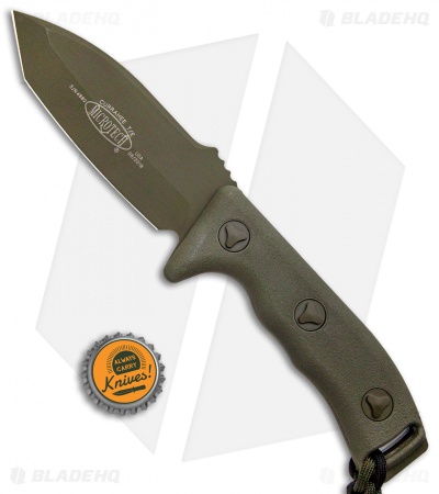 Microtech Currahee Tanto Knife Fixed Blade (4.5" Green) 103-1GR