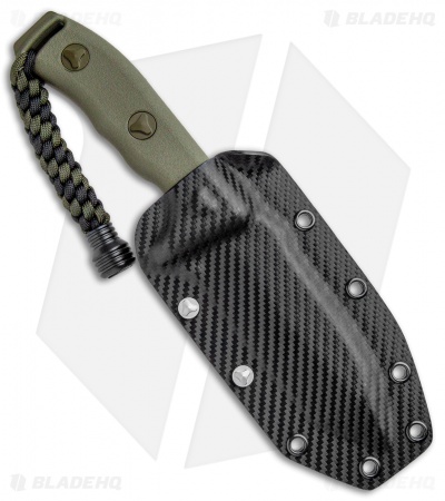 Microtech Currahee Tanto Knife Fixed Blade (4.5" Green) 103-1GR