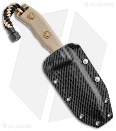 Microtech Currahee Tanto Knife Fixed Blade (4.5" Tan Plain) 103-1TA