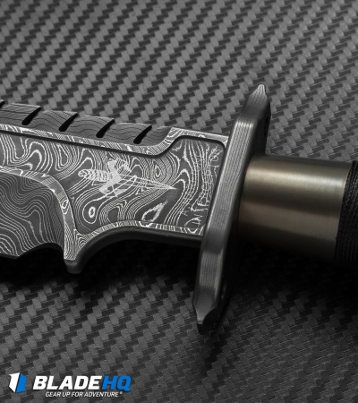 Marfione Custom Knives Interceptor Survival Knife Bronzed (7.875" Damascus)