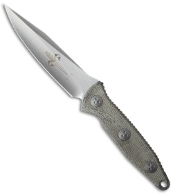 Marfione Custom Socom Alpha Clip Point Fixed Blade Green Micarta (5" Stonewash)