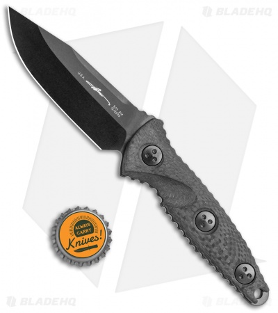 Microtech Signature Series Socom Alpha Mini Fixed Blade Knife CF (3.8" Black)