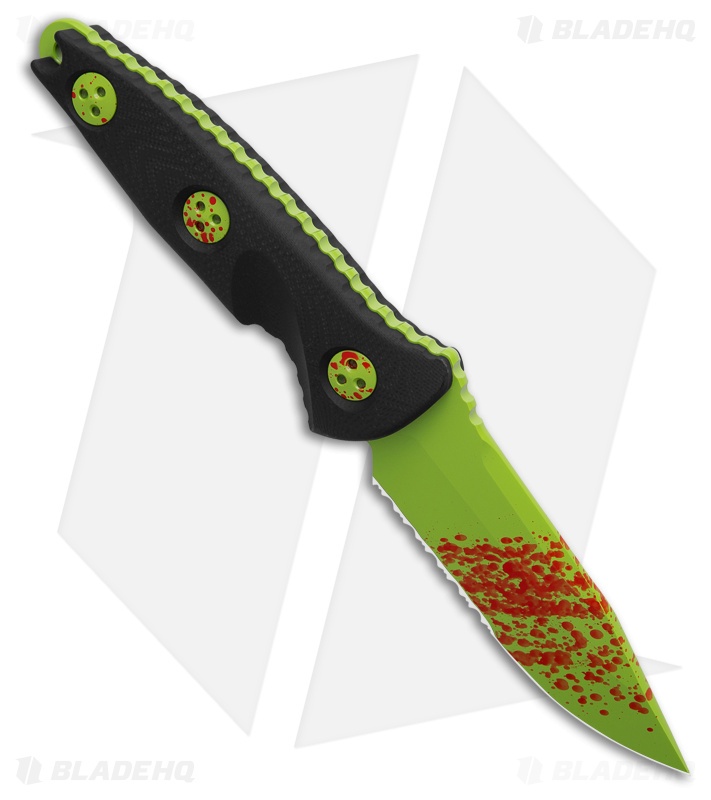 Microtech Socom Alpha Mini S/E Zombie-Tech Green - Blade HQ