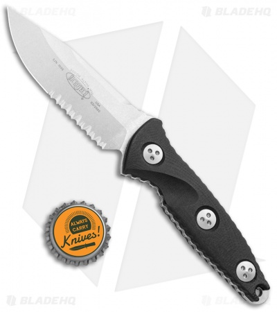 Microtech Socom Alpha Mini S/E Fixed Blade Knife (3.75" Stonewash Serr) 113M-11