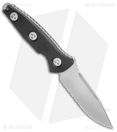 Microtech Socom Alpha Mini S/E Fixed Blade Knife (3.75" Stonewash Serr) 113M-11
