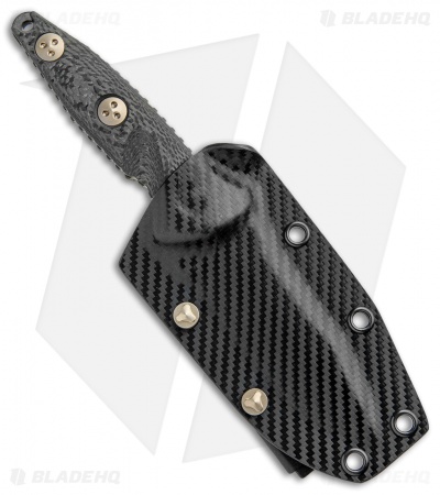 Microtech Signature Series Socom Alpha Mini Tanto Fixed Knife CF (3.8" Black)