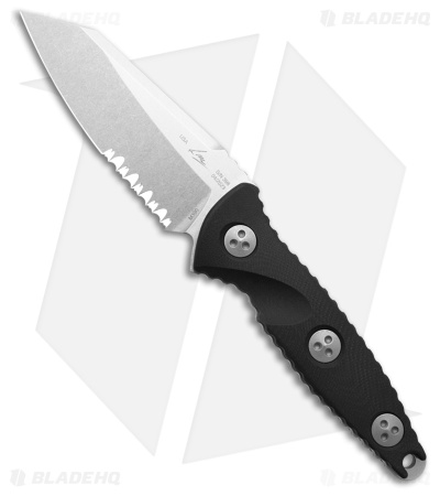 Microtech Socom Alpha Mini Warcom Fixed Blade Knife (3.7" SW Serr) 93M-11