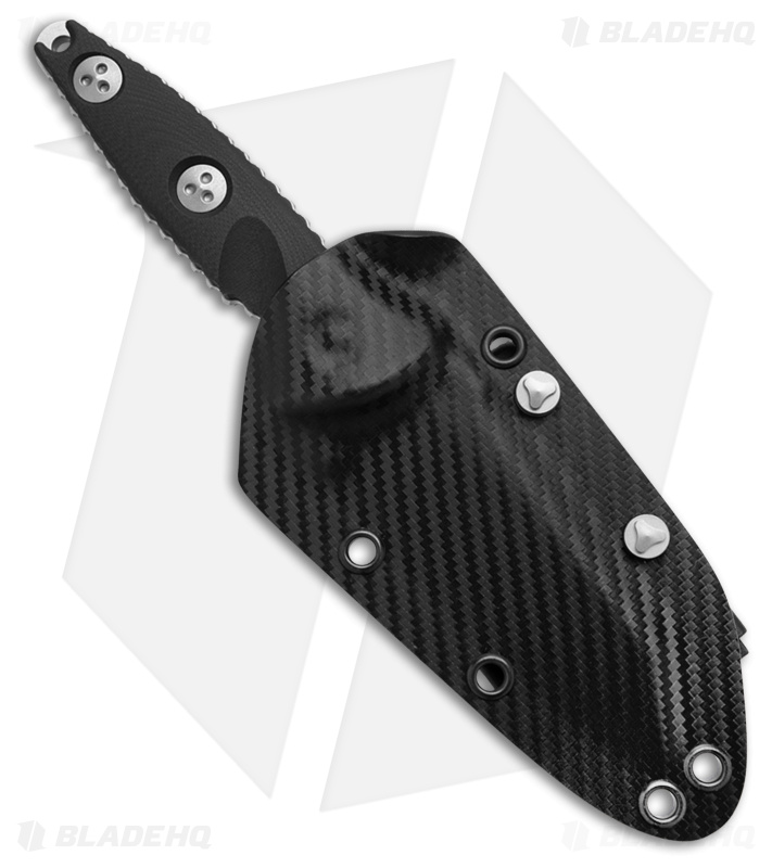 Microtech Socom Alpha Mini Warcom Fixed Blade Knife (3.7" SW Full Serr) 93M-12