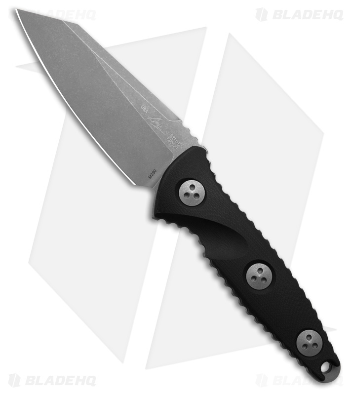 Microtech Socom Alpha Mini Warcom Fixed Blade Knife Black G-10 (3.7" Apoc)