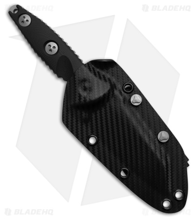 Microtech Socom Alpha Mini Warcom Fixed Blade Knife Black G-10 (3.7" Apoc)