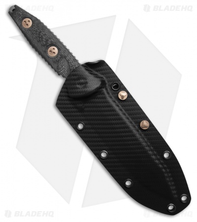 Microtech Socom Alpha T/E Fixed Blade Knife Carbon Fiber (5.5" DLC Full Serr)