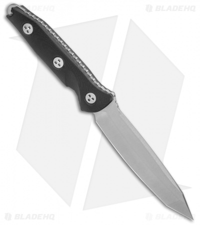 Microtech Socom Alpha Tanto Fixed Blade Knife Black G-10 (5" Stonewash) 
