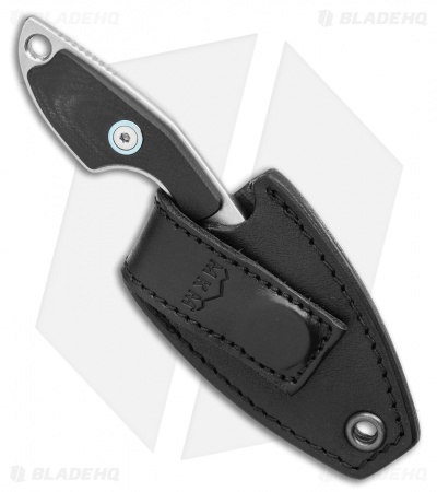 MKM Voxnaes Mikro 1 Fixed Blade Knife Black G-10 (2" SW)