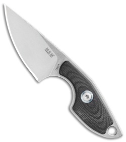 MKM Voxnaes Mikro 1 Fixed Blade Knife Black G-10 (2" SW)