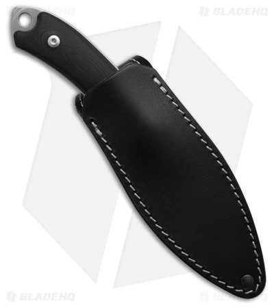 MKM Pocket Tango 1 MagnaCut Fixed Blade Knife Black G-10 (2.91" Stonewash)