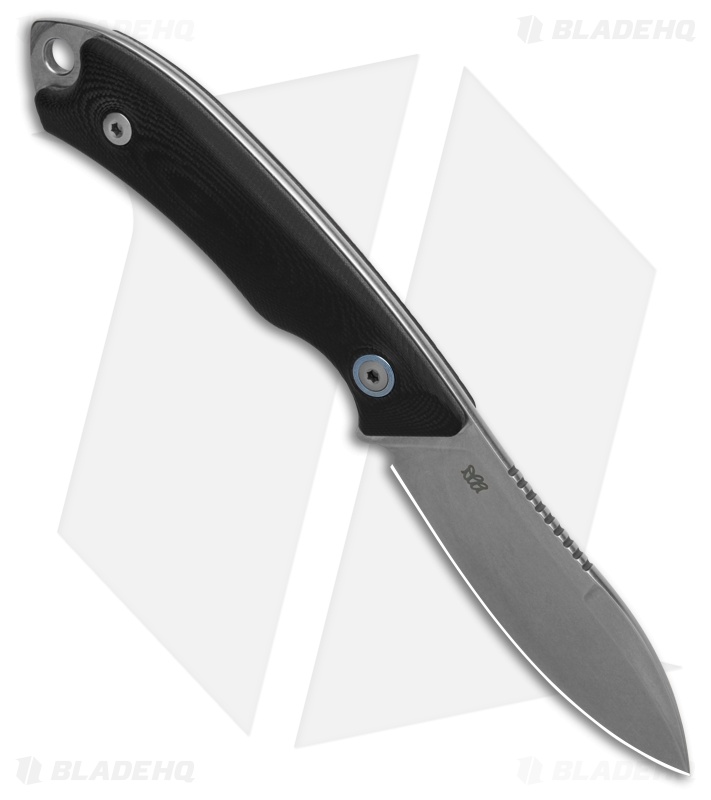 MKM Pocket Tango 1 MagnaCut Fixed Blade Knife Black G-10 (2.91" Stonewash)