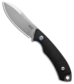 MKM Pocket Tango 1 MagnaCut Fixed Blade Knife Black G-10 (2.91&quot; Stonewash) | 199931