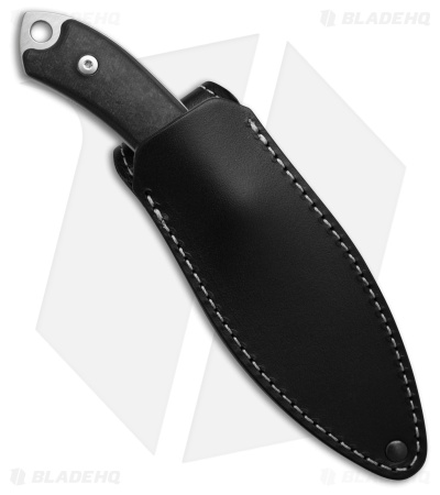 MKM Pocket Tango 1 MagnaCut Fixed Blade Knife Black Carbon Fiber (2.91" Satin)