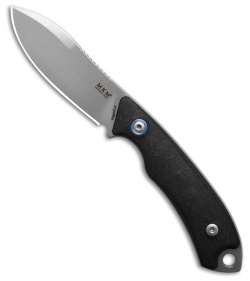 MKM Pocket Tango 1 MagnaCut Fixed Blade Knife Black Carbon Fiber (2.91&quot; Satin) | 199935