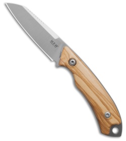 MKM Pocket Tango 2 MagnaCut Fixed Blade Knife Brown Olive Wood (2.91&quot; Satin) | 199928